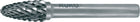 RUKO burr RBF Ø 16 mm head length 25 mm shank Ø 6 mm ( 4000602857 )