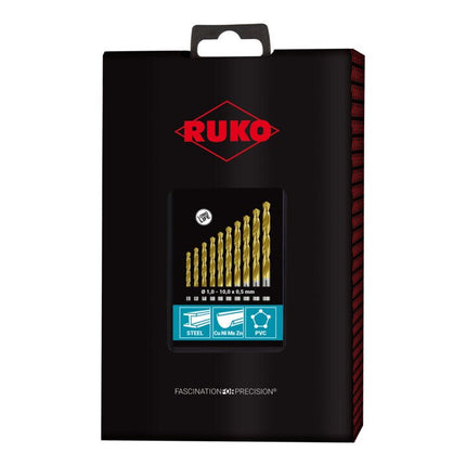 RUKO twist drill set DIN 338 type N nominal Ø 1-10x0.5 mm ( 4000600883 )
