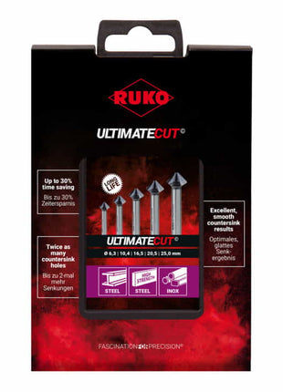 RUKO Countersink set DIN 335 90 ° ULTIMATECUT 6.3-25.0 mm ( 8000422540 )