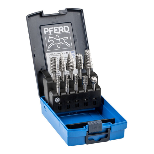 PFERD burr set 81 shank Ø 6 mm 10-piece ( 4142032100 )