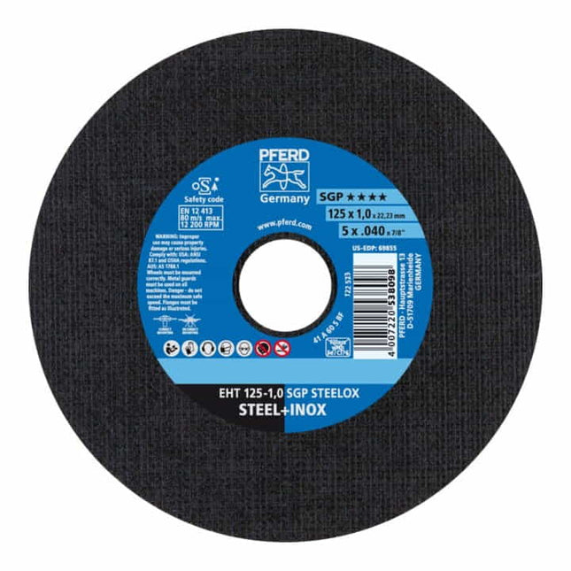 PFERD Disque à tronçonner SGP STEELOX D125x1 mm droit ( 4000843068 )