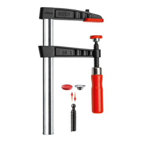 BESSEY malleable cast iron screw clamp TG Clamping width 100 mm Projection 50 mm ( 4000831400 )