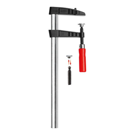BESSEY malleable cast iron screw clamp TGK Clamping width 400 mm Projection 120 mm ( 4000831399 )