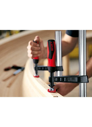 BESSEY malleable cast iron screw clamp TG-2K Clamping width 600 mm Projection 175 mm ( 4000831774 )