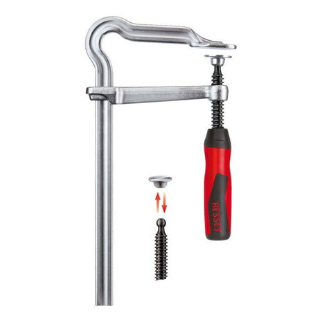 BESSEY all-steel screw clamp OMEGA Clamping width 160 mm Projection 80 mm ( 4000831470 )