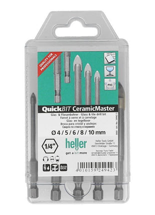 HELLER QuickBit(R) Ceramic Master 5-częściowy zestaw wierteł Ø 4, 5, 6, 8, 10 mm ( 4000864209 )
