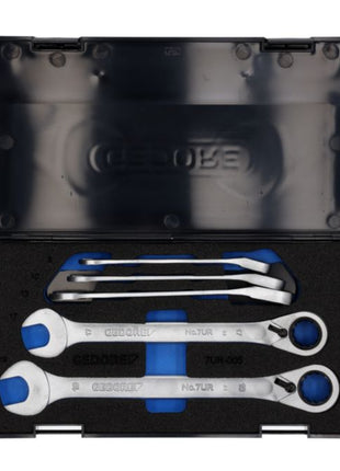 Set di chiavi a cricchetto GEDORE 7 UR-005 5 pezzi larghezze delle chiavi 8-19 mm ( 4000880491 )