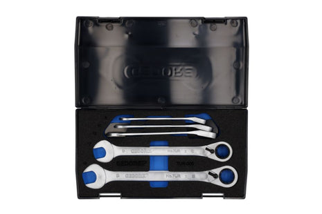 Set di chiavi a cricchetto GEDORE 7 UR-005 5 pezzi larghezze delle chiavi 8-19 mm ( 4000880491 )