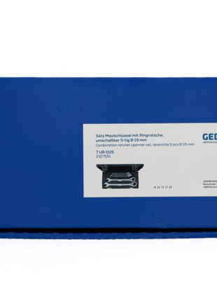Set di chiavi a cricchetto GEDORE 7 UR-005 5 pezzi larghezze delle chiavi 8-19 mm ( 4000880491 )