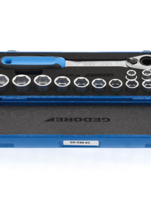 GEDORE socket spanner set 19 SKU-20 14-piece 1/2 ″ ( 4000880518 )