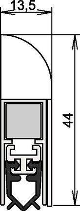 ATHMER Joint de porte Wind-Ex 1-310 1 côté longueur 860 mm ( 3327023014 )