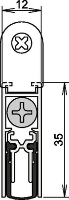 ATHMER Joint de porte double(R) M-12/35 1-392 1 côté longueur 958 mm ( 3327023066 )