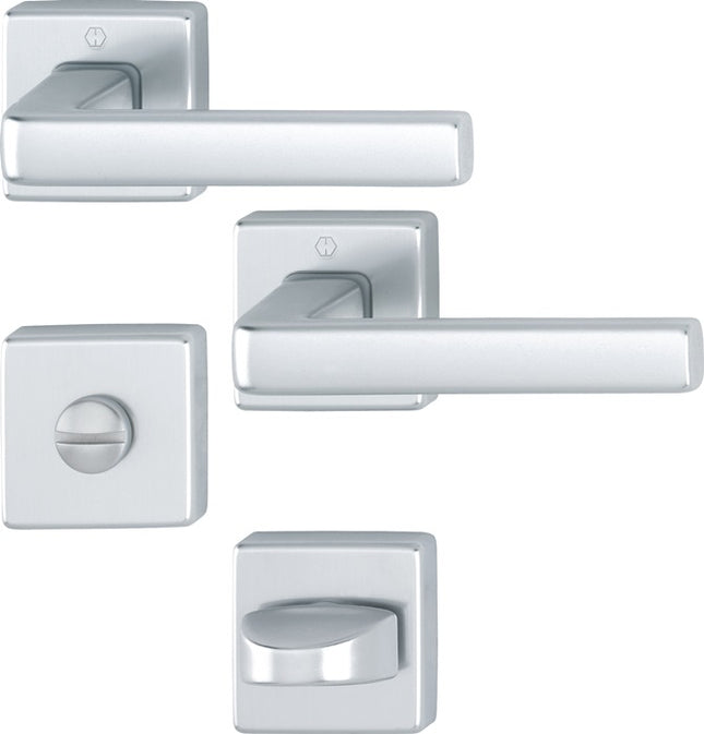 Juego de rosetas HOPPE Dublin 1124 / 843KV/843KVS Aluminio F1 ( 3000203137 )