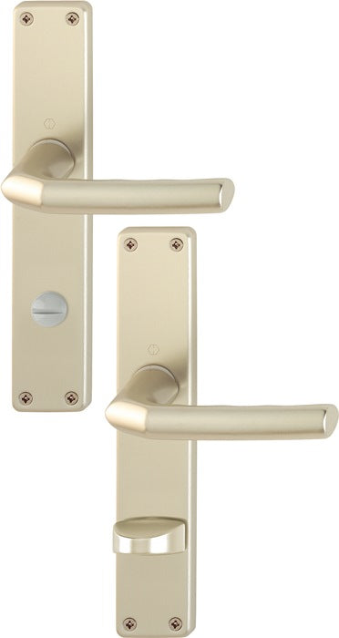 HOPPE set di piastre lunghe Birmingham 1117/202SP alluminio F2 ( 3000252990 )