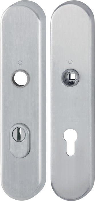 HOPPE par de placas largas E3332ZA/3310 mate F69 ( 3000209805 )