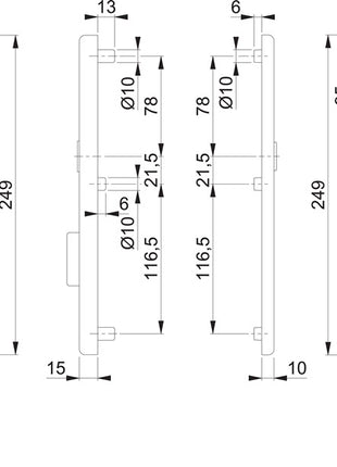 Para płyt długich HOPPE E3332ZA/3310 mat F69 ( 3000209804 )