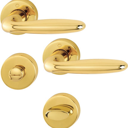 HOPPE set di rose Verona M151/42KV/42KVS ottone F71 ( 3000253734 )