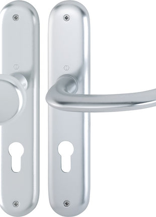 HOPPE set di piastre lunghe Marsiglia 53/273P/1138 Alluminio F1 ( 3000252629 )