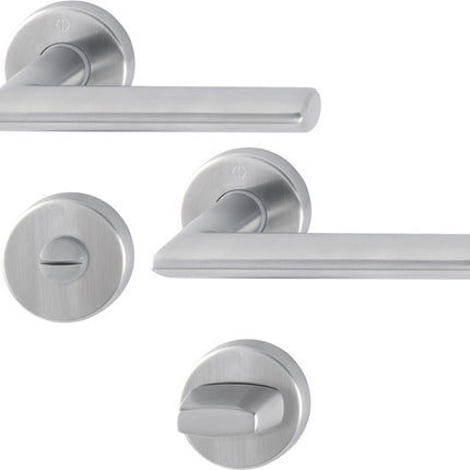 HOPPE Juego de escudos Estocolmo E1140Z/42KV/42KVS Acero inoxidable F69 ( 3000252132 )