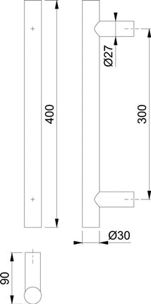 HOPPE cremonese E5011 acciaio inox colore n. F69 ( 3000202048 )