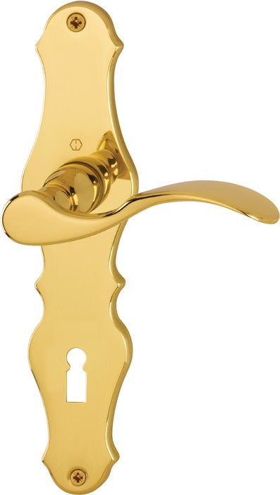 HOPPE Langschildgarnitur Weimar M112SLN/2007 Messing F73 ( 3000253094 )