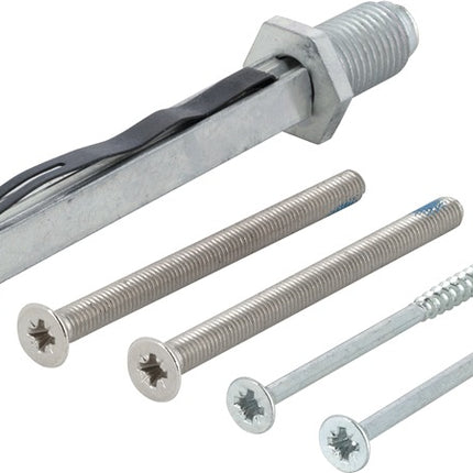 HOPPE set di fissaggio Sertos(R) K/G 50-55 mm M5 x 65 + 4.0 x 60 ( 3000209932 )