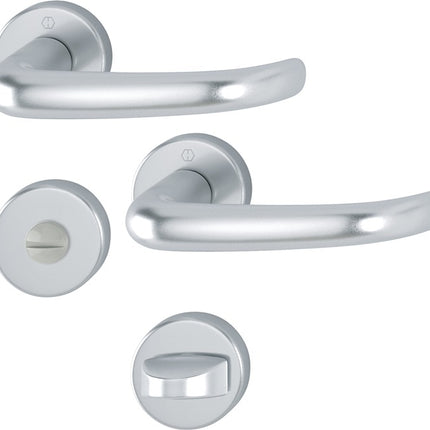 HOPPE Juego de escudos San Francisco 1301/42KV/42KVS Aluminio F1 ( 3000202002 )