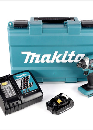 Makita DTD 152 RA1E Akku Schlagschrauber 18 V 165 Nm 1/4" + 1x Akku 2,0 Ah + Ladegerät + Koffer - Toolbrothers