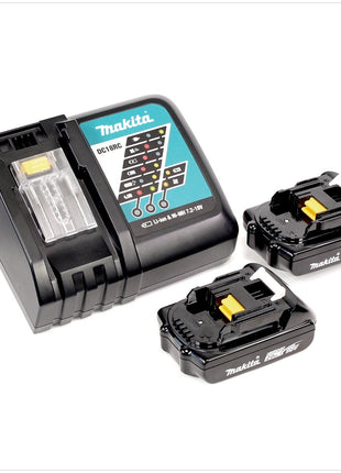 Makita DTD 152 RAE Akku Schlagschrauber 18 V 165 Nm 1/4" + 2x Akku 2,0 Ah + Ladegerät + Koffer - Toolbrothers