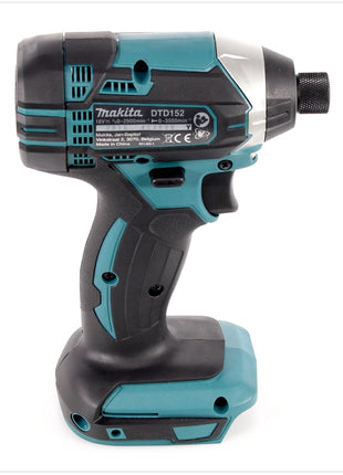 Makita DTD 152 RAE Akku Schlagschrauber 18 V 165 Nm 1/4" + 2x Akku 2,0 Ah + Ladegerät + Koffer - Toolbrothers