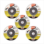 Makita Schruppscheibe Schleifscheibe 115 mm 5er Set ( B-49775 ) - Toolbrothers