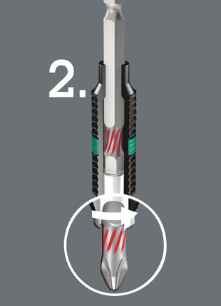 WERA Bit 855/1 BTH 1/4 ″ PZD 2 Length 25 mm ( 4000829561 )