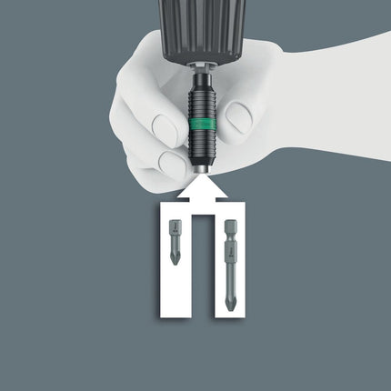 Portapuntas WERA Rapidaptor 1/4 ″ F 6.3 1/4 ″ C 6.3 + E 6.3 ( 4000829608 )