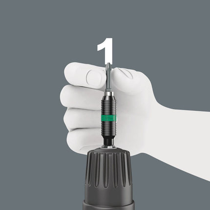 Portapuntas WERA Rapidaptor 1/4 ″ F 6.3 1/4 ″ C 6.3 + E 6.3 ( 4000829608 )