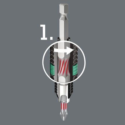 WERA Bit-Check 10 BiTorsion 1 Juego de puntas de 10 piezas ( 4000829670 )