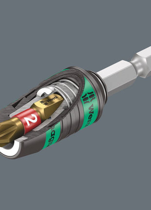 WERA bit holder 887/4 RR Rapidaptor 1/4 ″ F 6.3 1/4 ″ C 6.3 + E 6.3 ( 4000829612 )