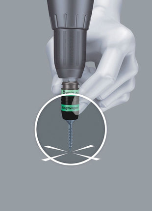 WERA bit holder 887/4 RR Rapidaptor 1/4 ″ F 6.3 1/4 ″ C 6.3 + E 6.3 ( 4000829612 )