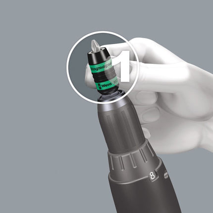 Portapuntas WERA 887/4 RR Rapidaptor 1/4 ″ F 6.3 1/4 ″ C 6.3 + E 6.3 ( 4000829612 )
