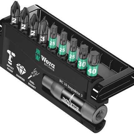 Surtido de puntas WERA Bit-Check 10 Impactor 1 10 piezas ( 4000829046 )
