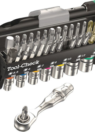 WERA Juego de llaves de vaso y puntas Tool-Check 38 piezas (4000829697)