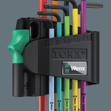 WERA juego de llaves hexagonales en L 967 SPKL 9 piezas T8 - T40 ( 4000825553 )