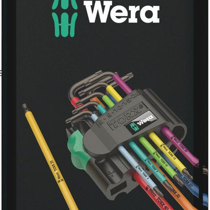 WERA juego de llaves hexagonales en L 967 SPKL 9 piezas T8 - T40 ( 4000825553 )