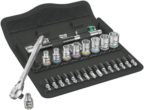 Set di chiavi a bussola WERA 8100 SA 8 Zyklop 28 pezzi 1/4 ″ ( 4000821659 )
