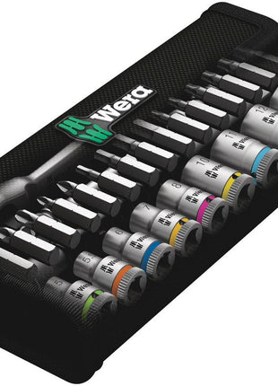 WERA socket spanner set 8100 SA 7 Zyklop 28-piece 1/4 ″ ( 4000821653 )
