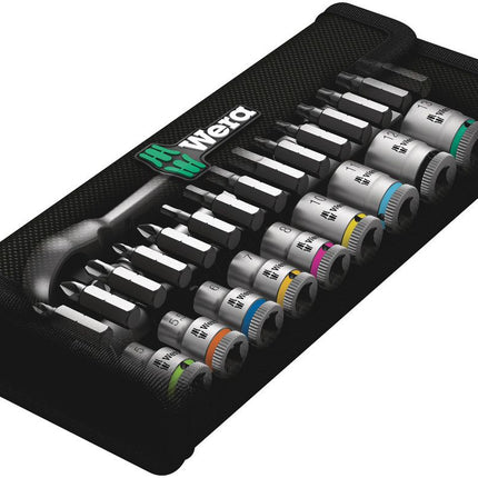 Juego de llaves de vaso WERA 8100 SA 7 Zyklop 28 piezas 1/4 ″ ( 4000821653 )