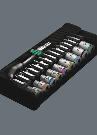 WERA socket spanner set 8100 SA 7 Zyklop 28-piece 1/4 ″ ( 4000821653 )
