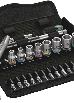 WERA socket spanner set 8100 SA 7 Zyklop 28-piece 1/4 ″ ( 4000821653 )