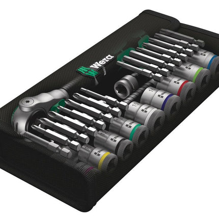 WERA Steckschlüsselsatz Zyklop Speed 8100 SB 6 29-teilig 3/8 ″ ( 4000821759 )