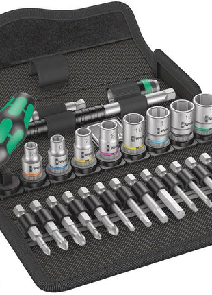 WERA socket spanner set 8100 SA 6 28-piece 1/4 ″ ( 4000821755 )