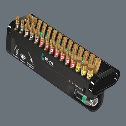 WERA Bit-Check Diamond 1 Juego de puntas de 30 piezas ( 4000829904 )